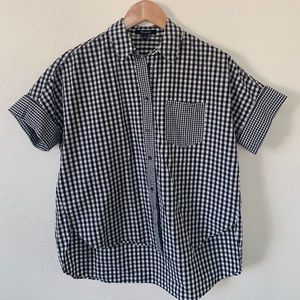 Madewell gingham button down size SMALL